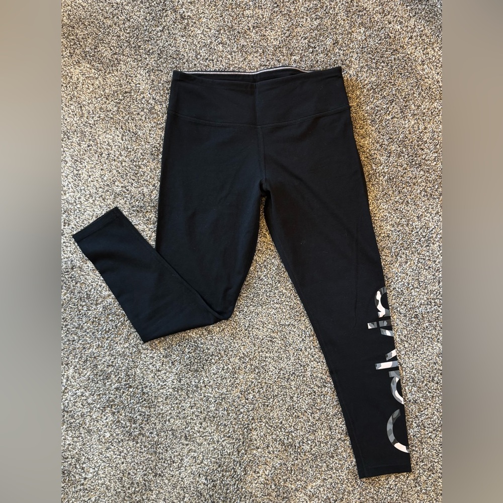 Calvin Klein Women’s Black Leggings with Logo